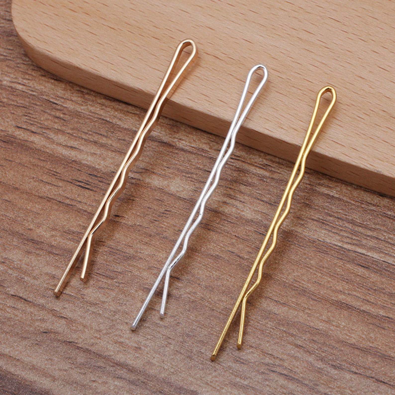 100pcs 55x2mm Bobby Pins Hair Clips Bobby Pins Simple Bobby Etsy