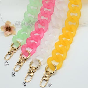 A piece of Acrylic Chain Bag chain Acrylic chain Purse Chain bag handle bag strap Plastic Handles, Handcraft Material for Handbag Making,Y18