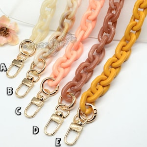 A piece of Acrylic Chain Bag chain Acrylic chain Purse Chain bag handle bag strap Plastic Handles, Handcraft Material for Handbag Making, Y1