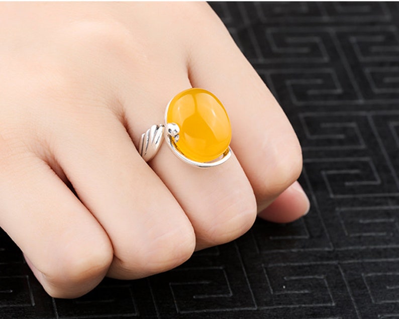 The high quality 925 Ring Blank Adjustable Thai Sterling Silver Ring Base Antique Style Cabochon Ring Setting KTJ522