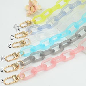 A piece of Acrylic Chain Bag chain Acrylic chain Purse Chain bag handle bag strap Plastic Handles, Handcraft Material for Handbag Making,A27