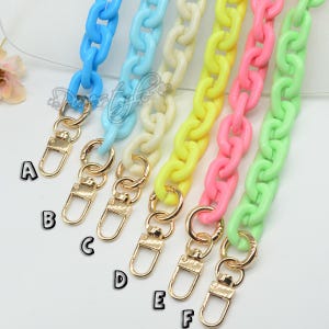 A piece of Acrylic Chain Bag chain Acrylic chain Purse Chain bag handle bag strap Plastic Handles, Handcraft Material for Handbag Making, Y7