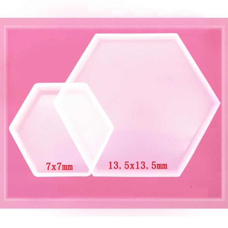 Hexagon Silicon Mold Coaster Resin Moldflexible Silicone Etsy