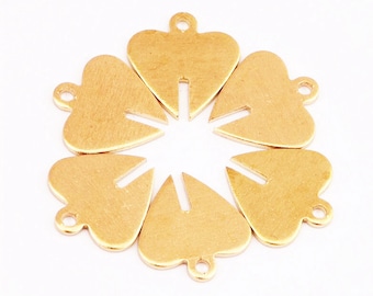 10.5x9.6mm brass heart Charms, colgante de corazón de latón crudo, colgantes de latón, marco de latón, colgante, encantos, hallazgos de pendiente 7914