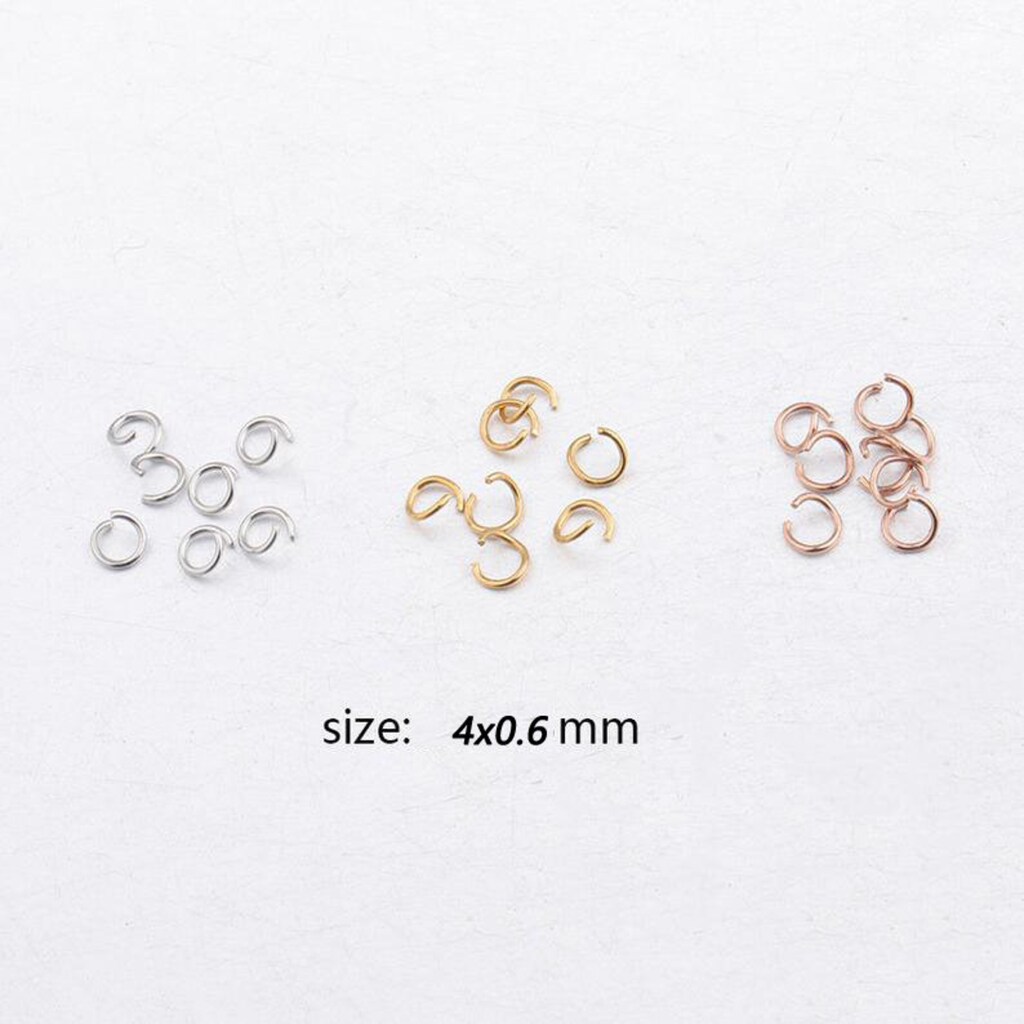 Anelli Di Salto Aperti In Acciaio Inox 304 Per Bigiotteria, 100 Pezzi (8mm X 1mm) – Ipoallergenici E Resistenti, Colore Argento