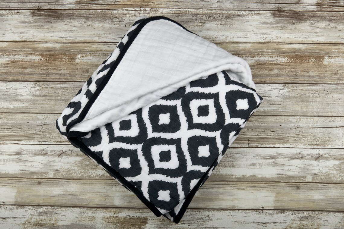 Newcastle Blanket Moroccan Blue Etsy