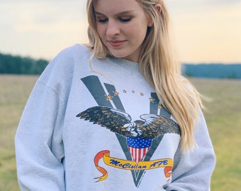 Vintage 90's Crewneck / McClellan Eagle