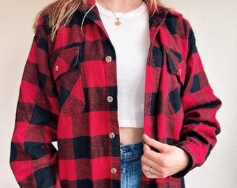 Vintage Buffalo Checkered Plaid Button Up