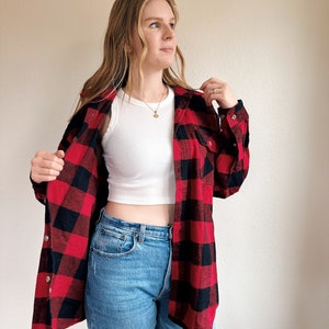 Vintage Buffalo Checkered Plaid Button Up image 5