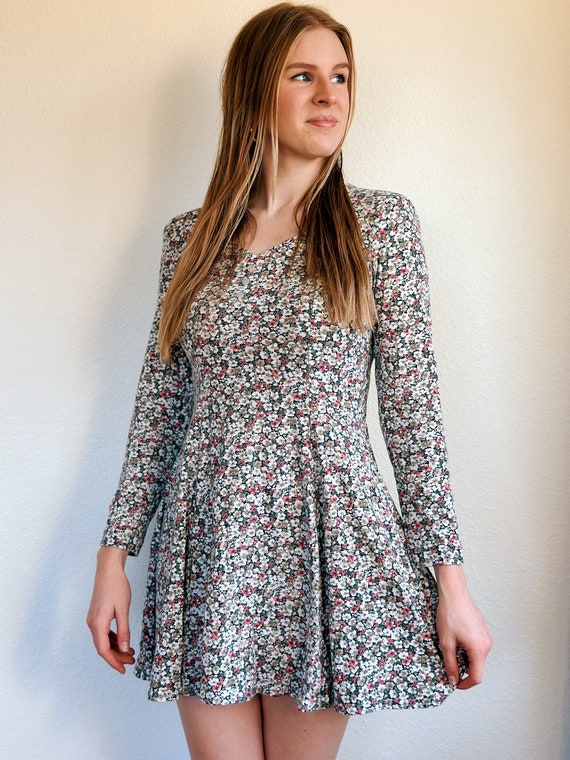 Vintage Floral Mini Dress