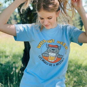 Vintage Beer Tee / 1986 / Without Beer Life Would Be A Mistake image 6