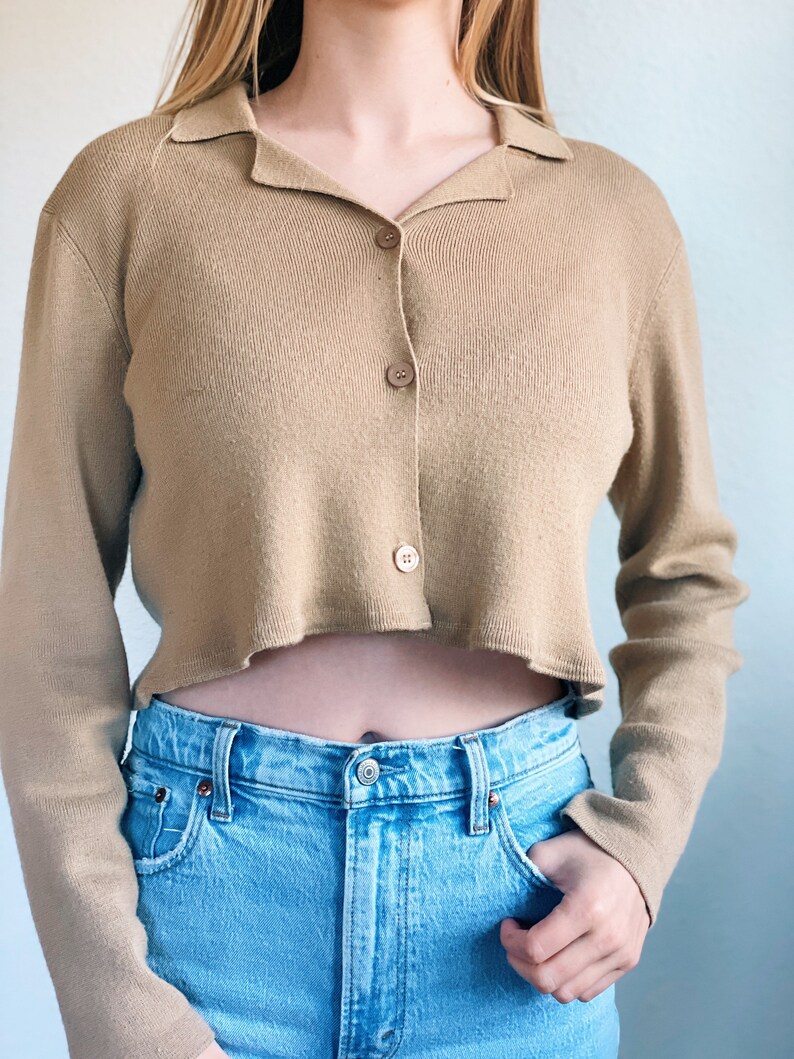 Vintage Cropped Blouse image 3