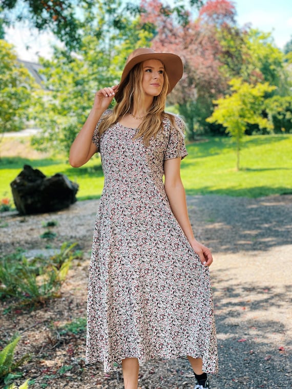 pink vintage maxi dress Gem