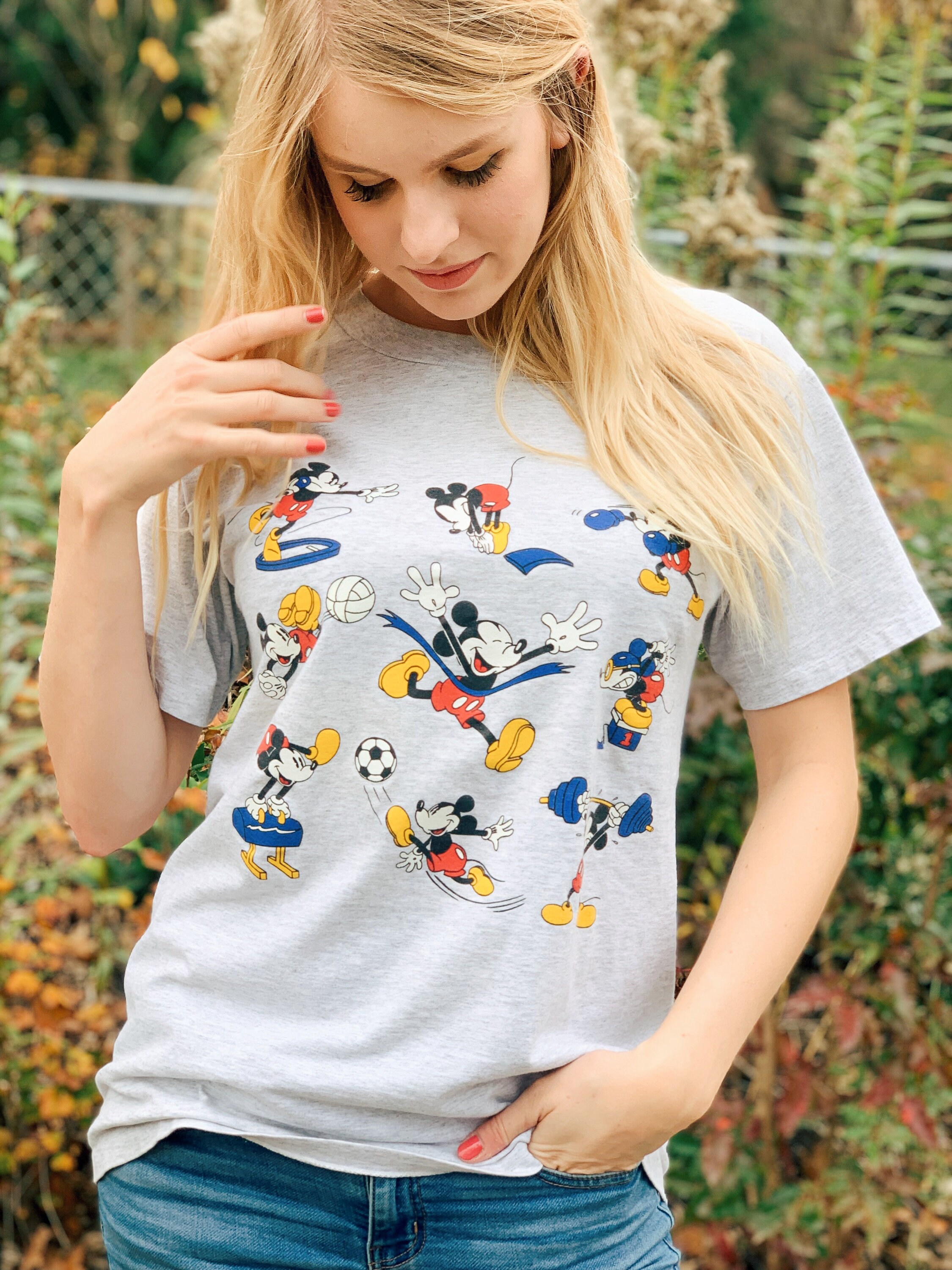 Vintage Mickey Mouse Disney Tee Shirt / Medium Etsy