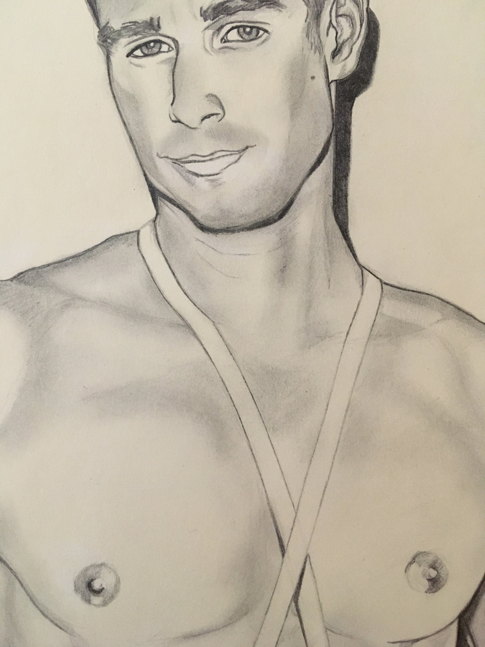 GAY MALE ART Gay Guy Pencil Sketch Homoerotic Original Artwork Etsy