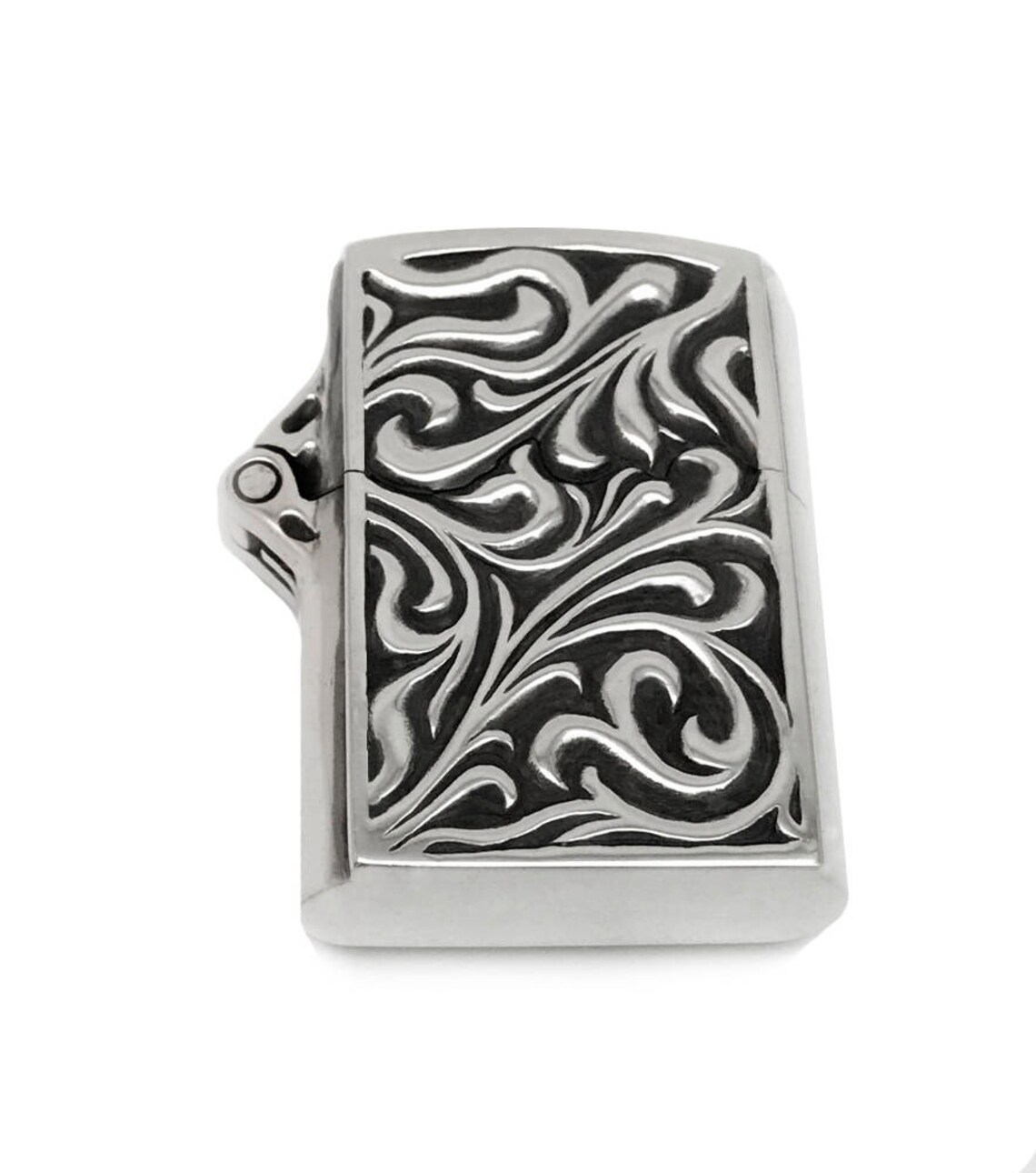 Zippo lighter case solid heavy 925 sterling silver Etsy