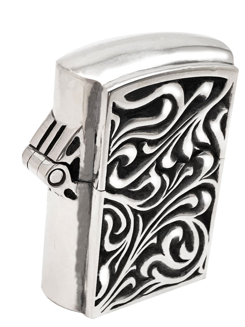 Zippo Lighter Case Solid Heavy 925 Sterling Silver Etsy