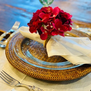 Pink Hydrangea Flower Napkin Ring
