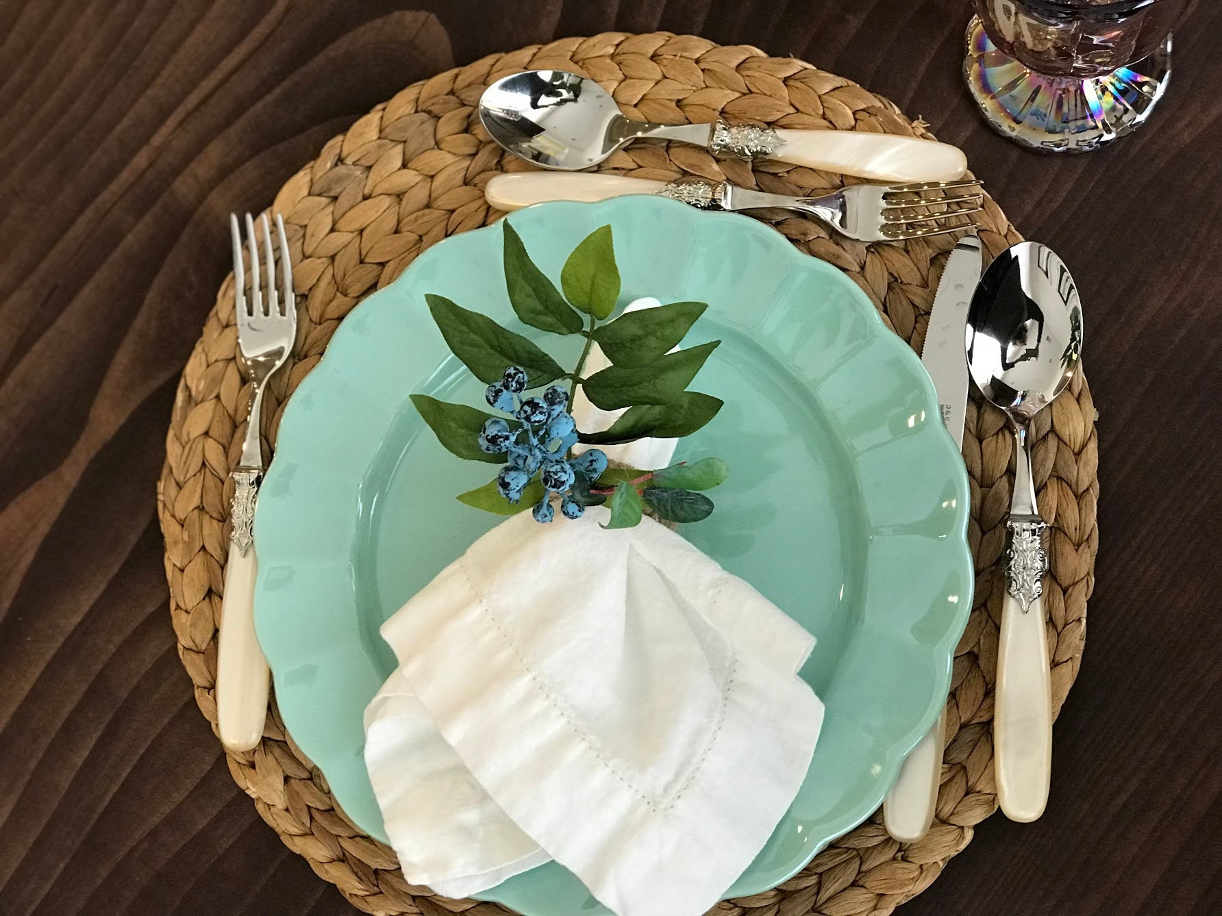 Blueberry Linen Napkins - Set/4 - 2 Sizes