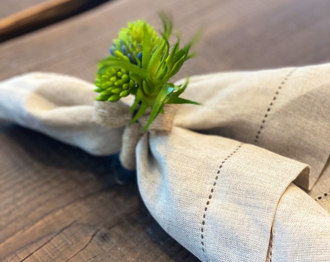 Mini Succulent Flower Napkin Ring