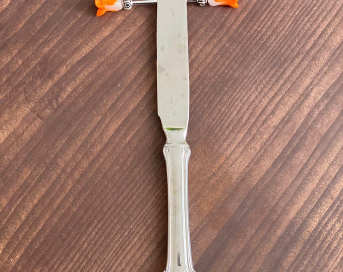 Crystal Orange Flower Knife Rest