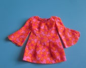 Vintage Talking PJ Mini Floral Dress 1113 - Vintage Barbie Dress - Mod Era Barbie
