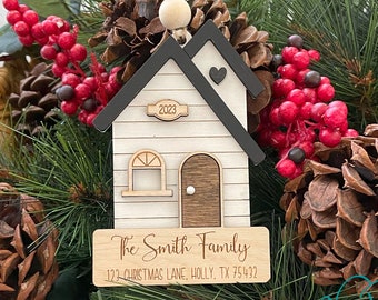House ornament, Our First Home Ornament, Family Home Ornament, 2024 Ornament