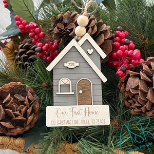 House ornament, Our First Home Ornament, Family Home Ornament, 2023 Ornament