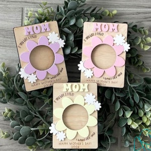 Mother&#39;s Day Magnet Photo Frame, Mom Photo Magnet, Mother&#39;s Day Gift, Gift for Mom, Gift for Grandma, Personalized Gift
