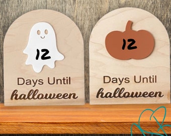 Halloween Countdown Magnet, Days Until Halloween Pumpkin, Ghost, Days Until Halloween Magnet, Dry Erase Halloween Countdown, Ghost Halloween