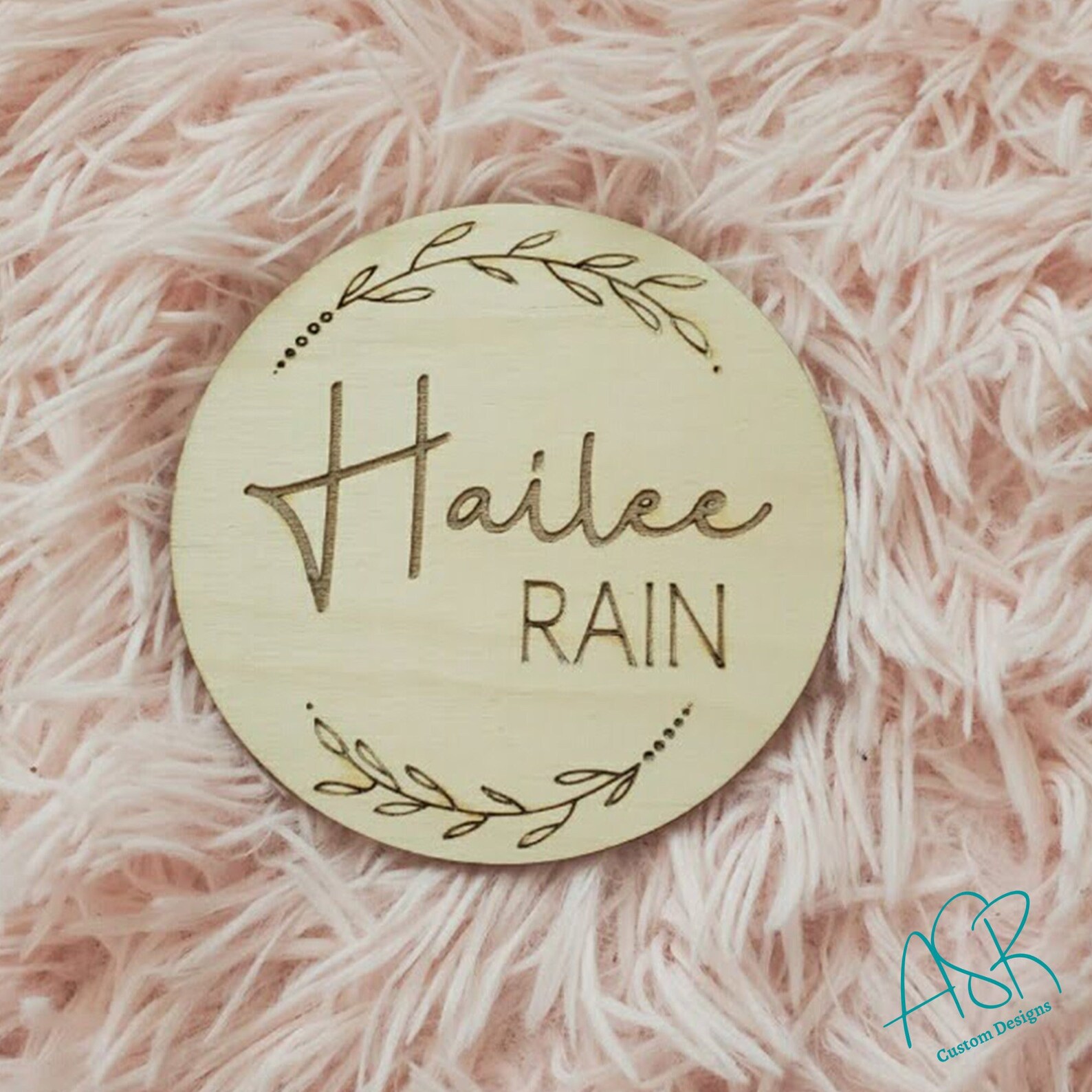 Baby Name Rounds Baby Name Round, Birth Announcement, Photo Prop, Hospital Announcement ...