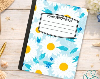 Personalized Composition Notebook Cover, Peel & Stick Composition Book Cover, Pretty Composition Notebook, Matte Vinyl Stickers