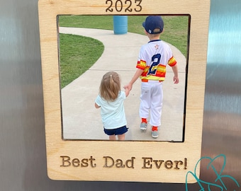 Photo Frame Magnet For Dad, Father's Day Gift, Personalized Gift For Dad