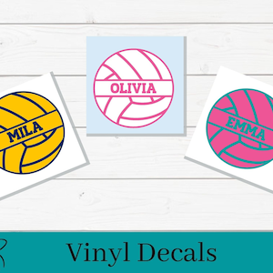 Personalized Volleyball Decal | Water bottle Decal | Car Decal | Sports Decal | Laptop decal