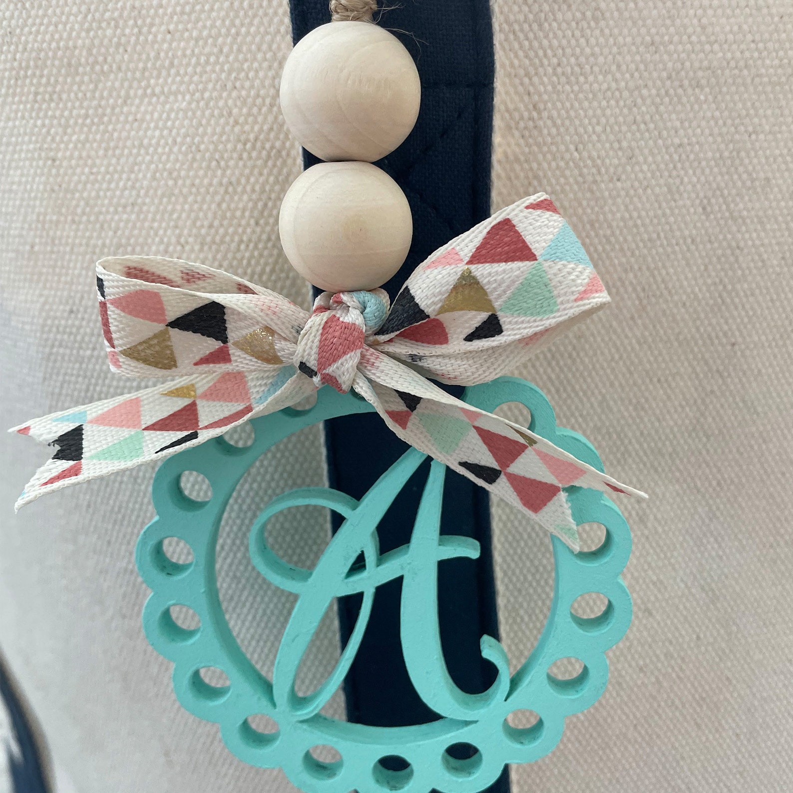 Car Charm Monogram Rear View Mirror Car Decor Baseball Mom Etsy