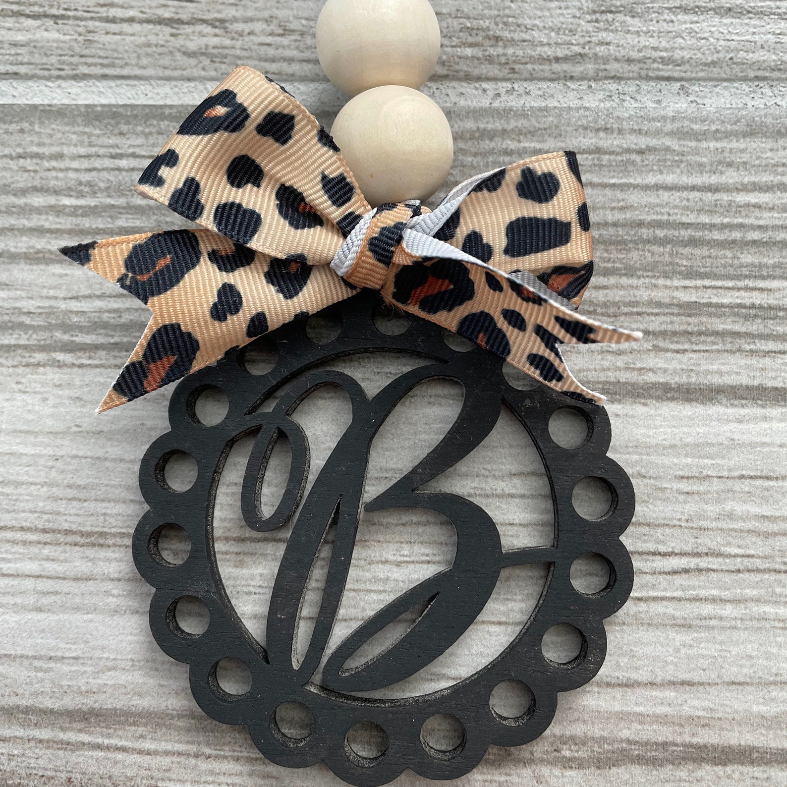 Car Charm Monogram Rear View Mirror Car Decor Baseball Mom Etsy