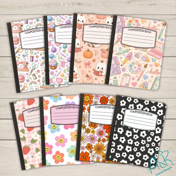 Composition Notebook Covers - Etsy