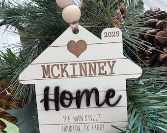 House ornament, Farmhouse Home Ornament, Family Home Ornament, 2025 Ornament, Housewarming gift, New home gift, New home purchase gift