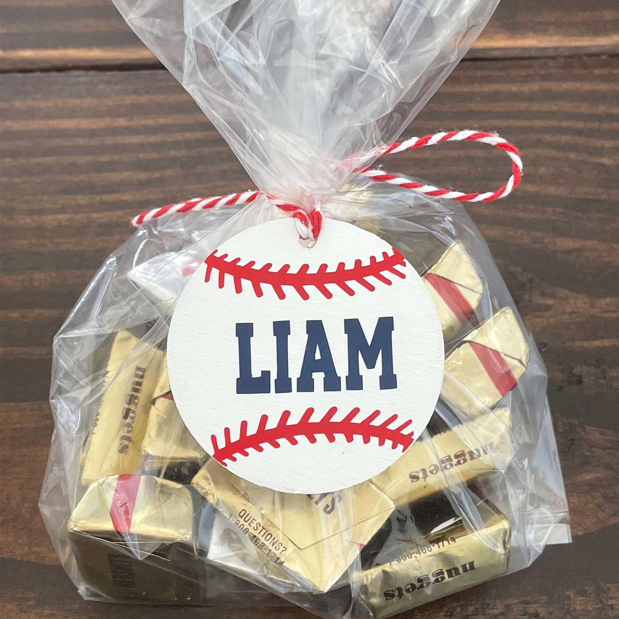 Wooden Baseball Tag Dugout Basket Tag Gift Tag Easter Etsy