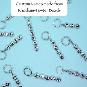 Build a Keychain, Stainless Steel Keychain, Personalized Keychain, Silver Charms, Custom Charms, Custom Key Ring, Backpack Tag, Purse Tag image 8