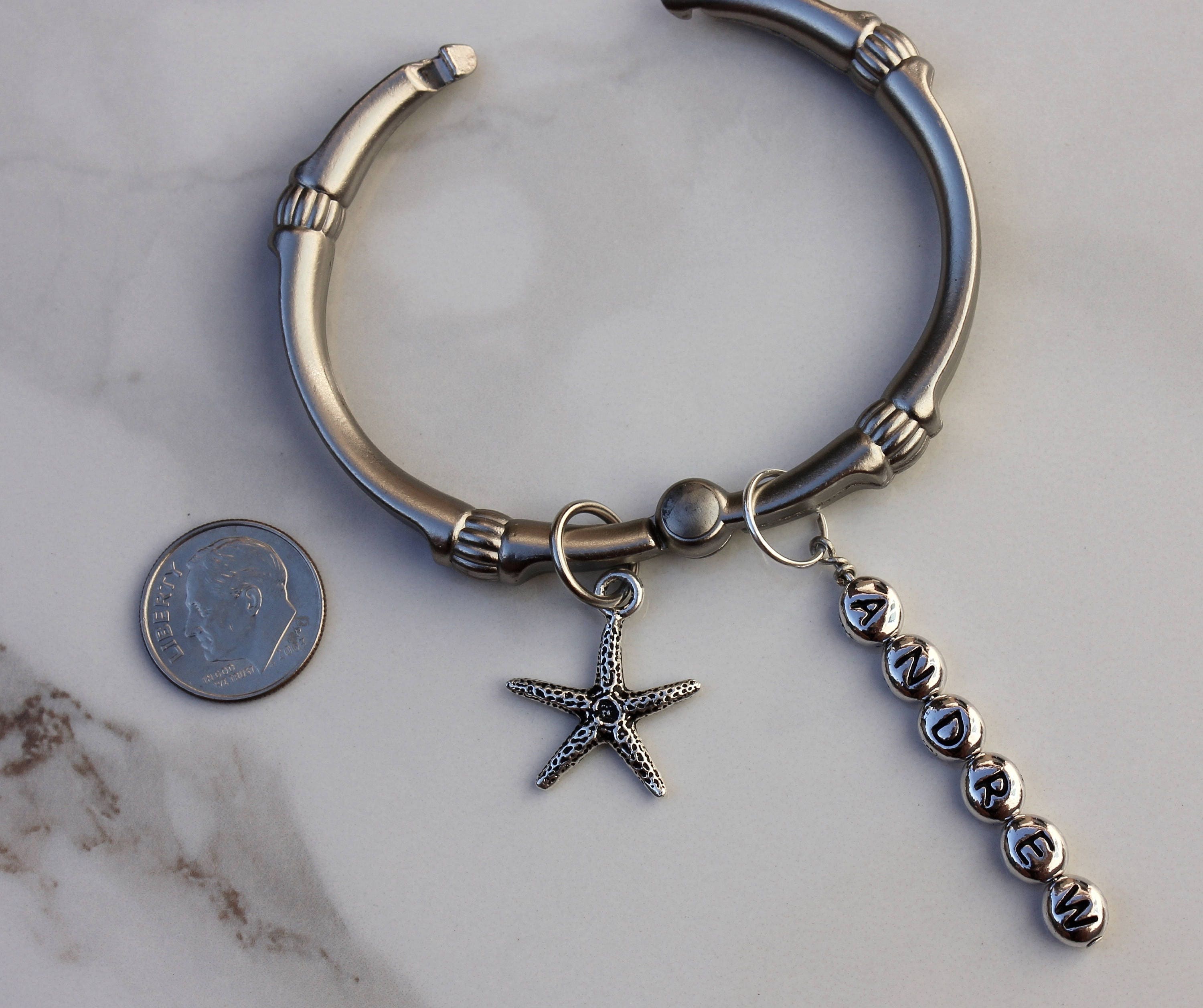 Starfish Towel Organizer, Sea Star Silver Charm, Starfish ...