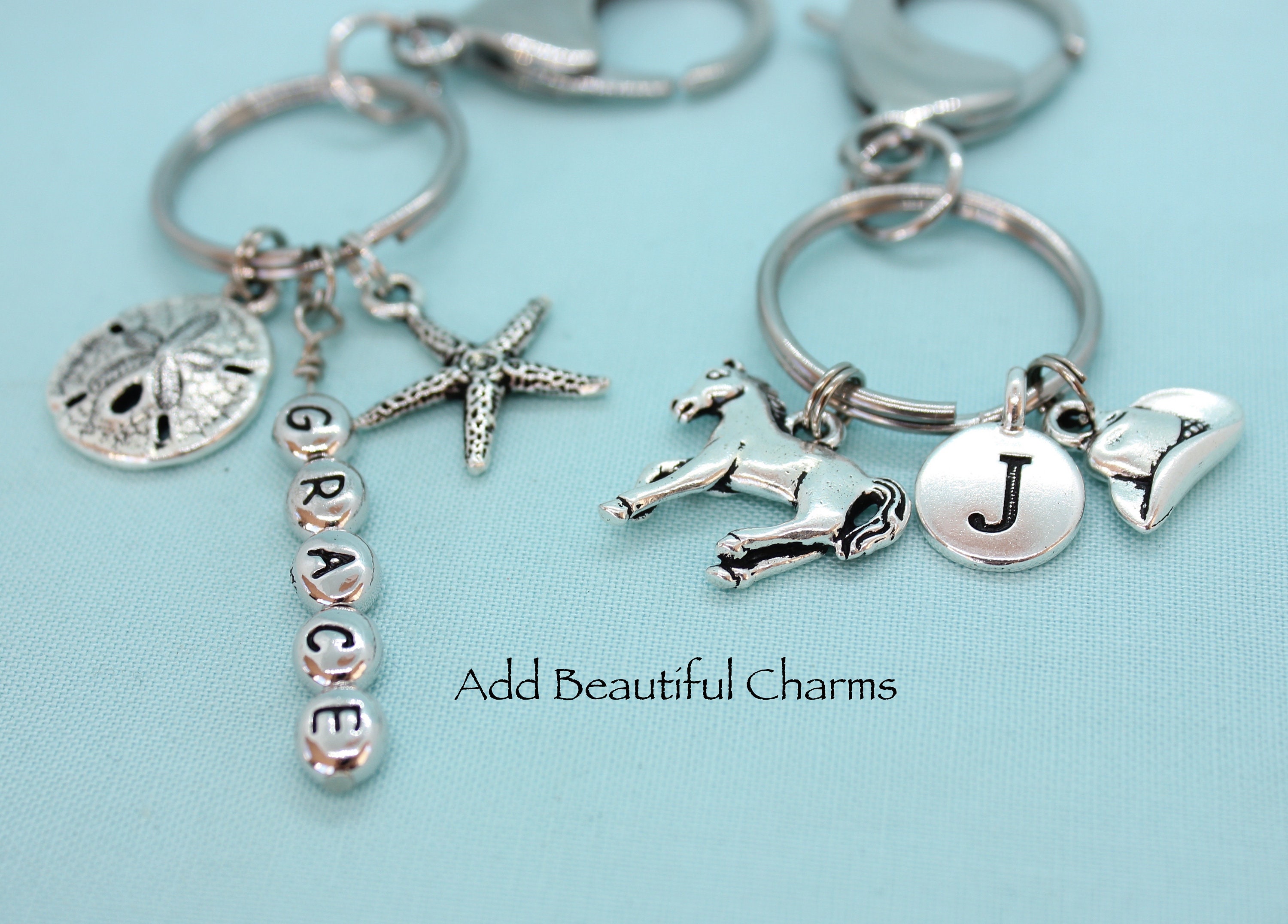 Build a Keychain, Stainless Steel Keychain, Personalized Keychain