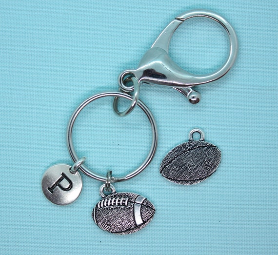 Football Keychain, Stainless Steel Football Keychain, Football Lover Gift,  Backpack Tag Boys, Sports Lover Gift, Gift for Boy