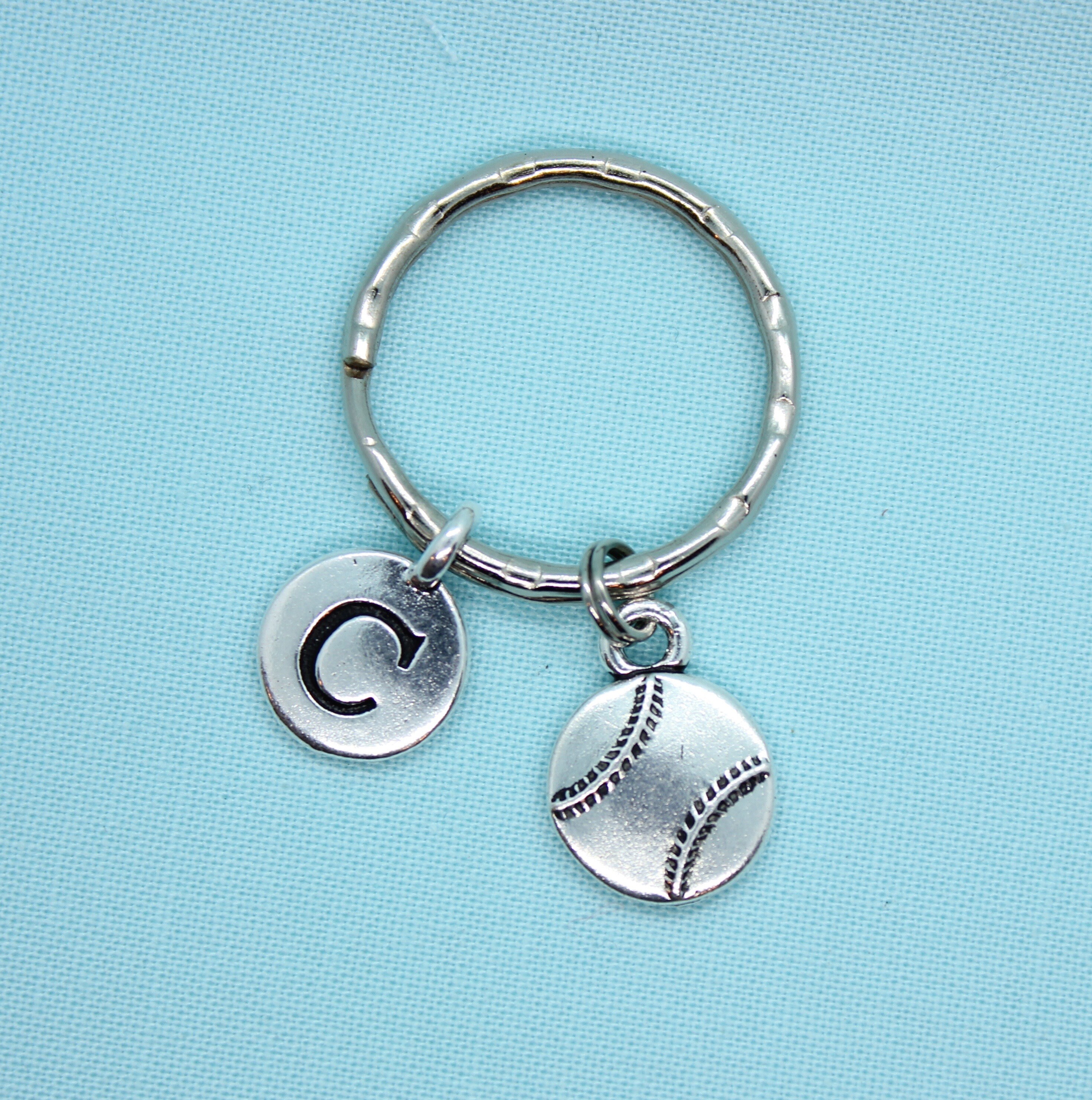 Baseball Keychain, Baseball Zipper Pull, Baseball Lover Gift, Keychain