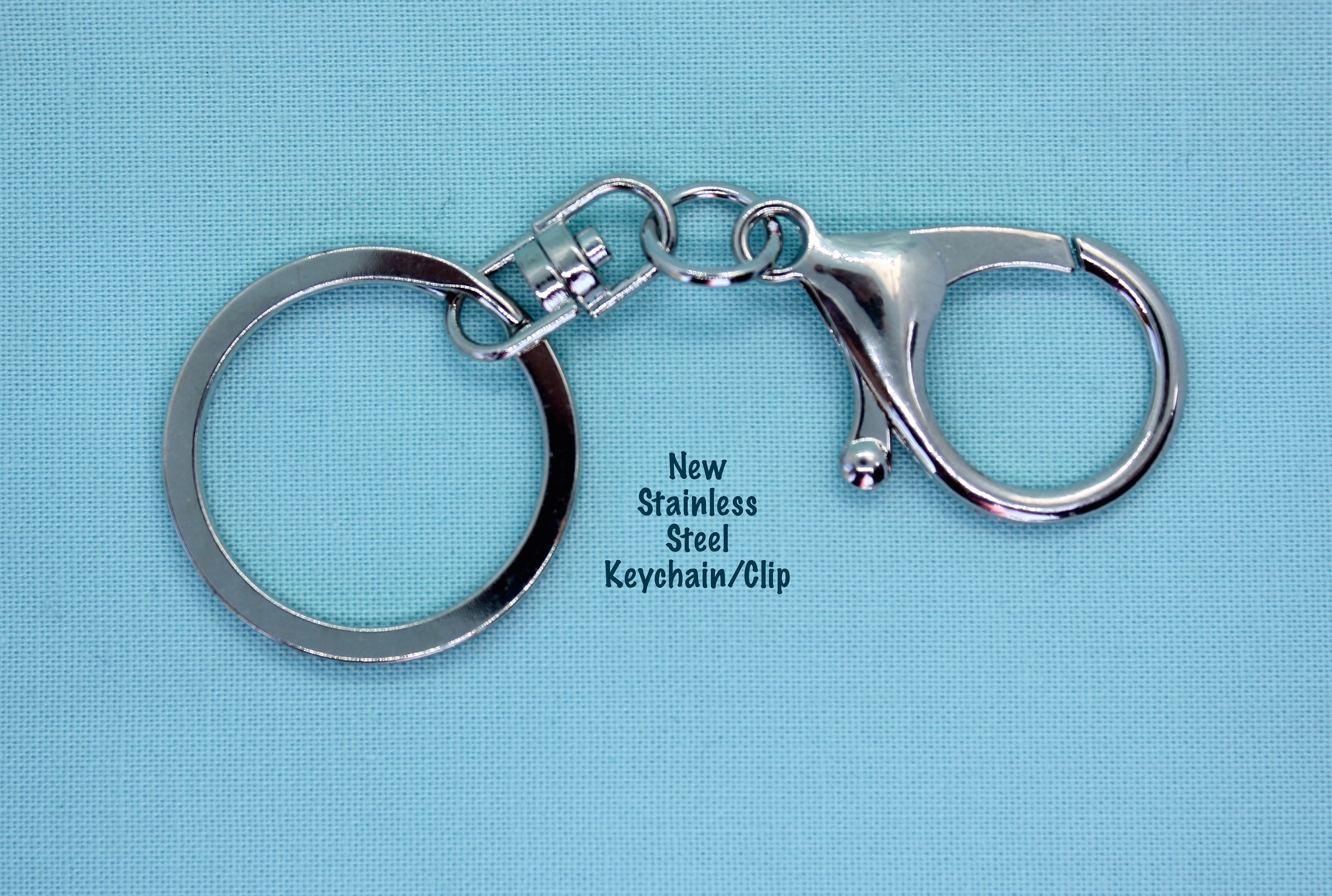 Volleyball Keychain, Stainless Steel Keychain, Volleyball Charm, Volleyball Key Chain