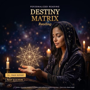 Destiny Matrix Reading | Birth Chart & Numerology Analysis | Life Path, Love, Career, Soul Purpose | Detailed Personalized PDF, 24 Hours