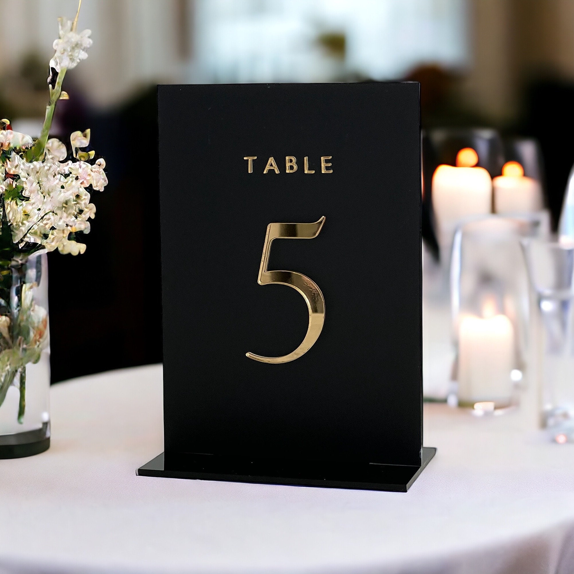 Acrylic Wedding Table Numbers