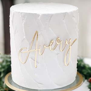 Acrylic Name Sign, Acrylic Cake Topper,Cake Charm,Cake Topper, Script Font Name, Acrylic Name,Personalized Cake Topper, Birthday Cake Topper