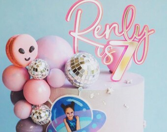 Custom Acrylic Cake Topper: Personalized Wedding, Birthday, Shower Decor