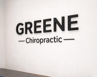 Custom Laser Cut Acrylic Business Logo Sign, Office Wall Decor